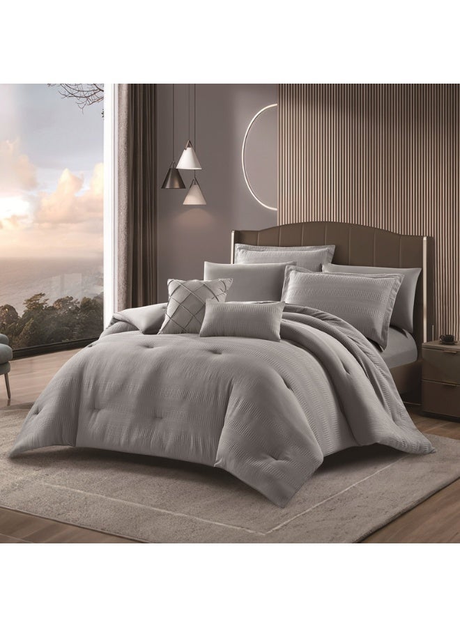 HOURS luxury summer bedspread with fixed filling, Queen, 4 pieces - Image 1